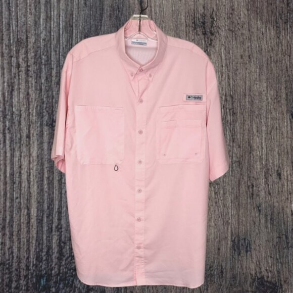 Columbia Performance Men's Fishing Shirt Size L Gear Omni-Shade Vented - Picture 1 of 7